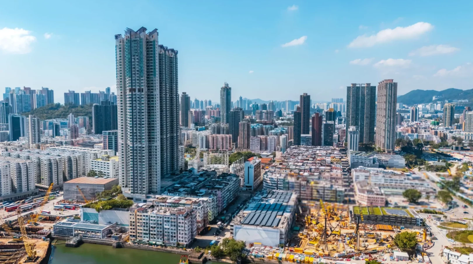 Aerial view of To Kwa Wan District, Hong Kong-min